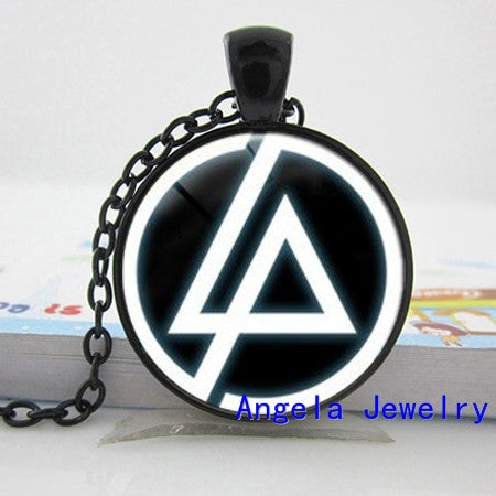 Linkin Park logo Pendant Linkin Park Necklace Glass Free Shipping