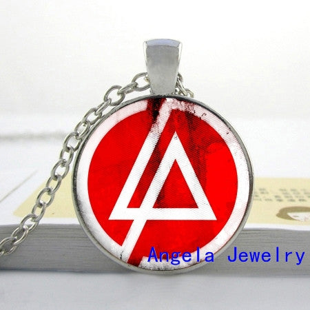 Linkin Park logo Pendant Linkin Park Necklace Glass Free Shipping